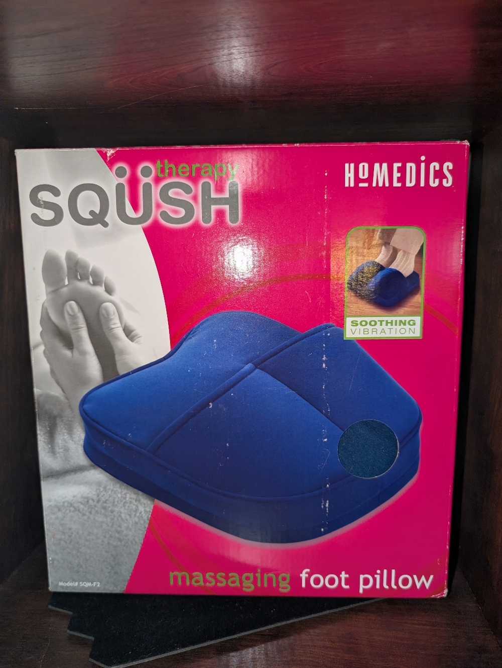 HoMedics Squish Therapy Massaging Foot Pillow - Blue